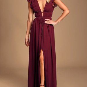 Lulu’s I’m All Yours Ruffled Maxi Dress